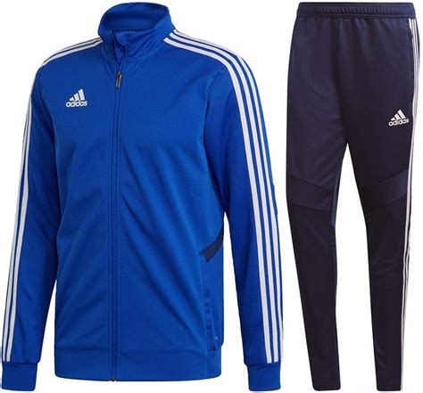 adidas trainingsanzug herren blau weiß|adidas trainersanzüge herren.